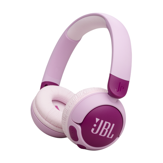 JBL Junior 320BT Wireless On-Ear Bluetooth Headphones with Built-in Microphone | Purple