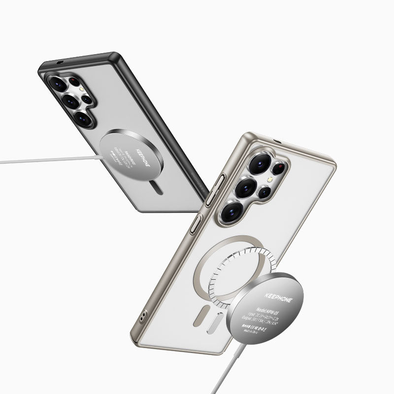 Keephone Galaxy S25 Skingrip MagSnap MagSafe Case | Titanium Gray