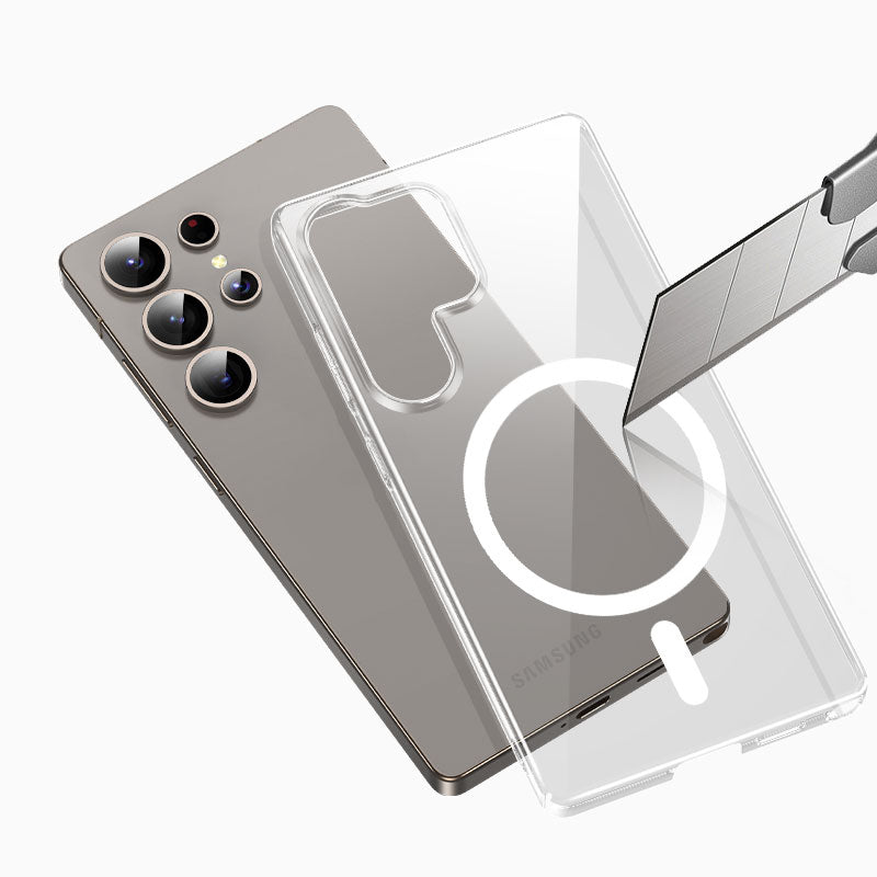 Keephone Galaxy S25 Ultra X-crystal Magsnap Anti Yellowing Magsafe Case | Transparent