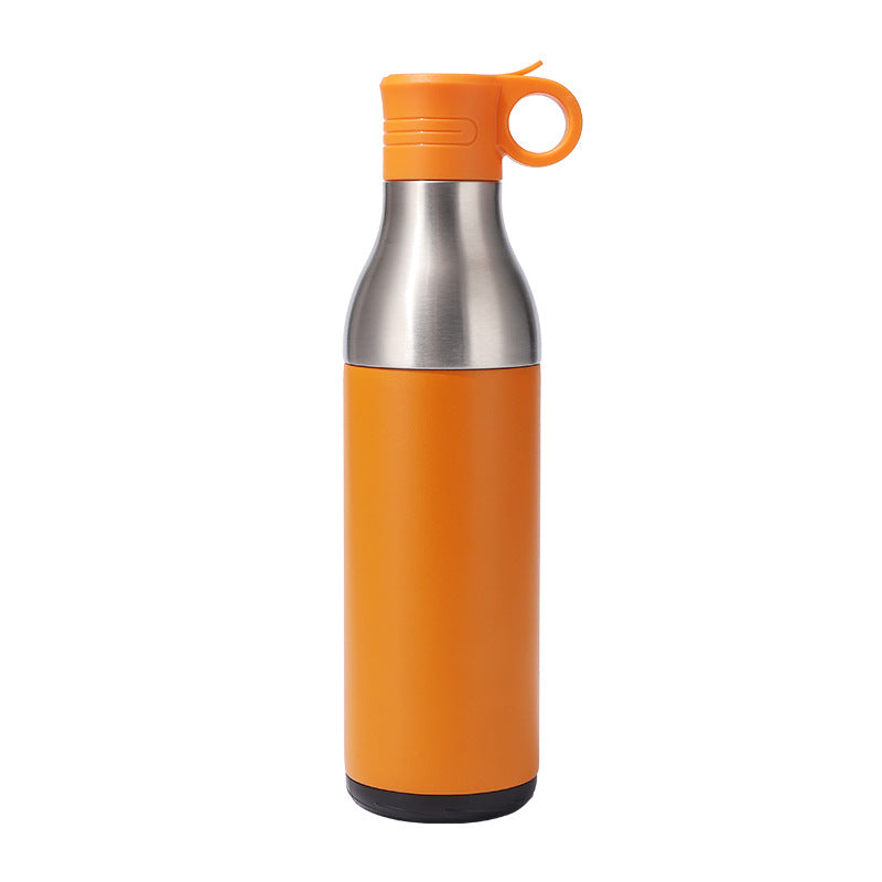 LZEL Natura Elva Vacuum Bottle Dual 400 mL + 400 mL | Orange Aluminum