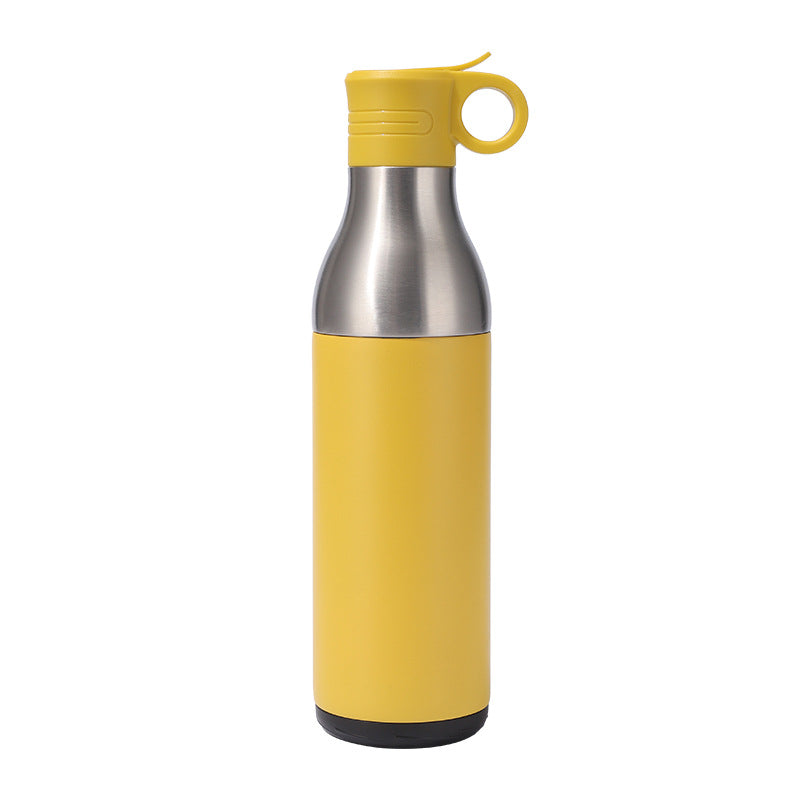 LZEL Natura Elva Vacuum Bottle Dual 400 mL + 400 mL | Yellow Aluminum