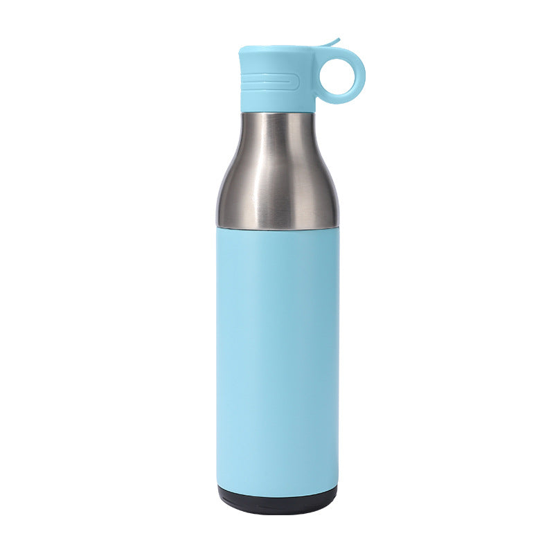 LZEL Natura Elva Vacuum Bottle Dual 400 mL + 400 mL | Sky Blue Aluminum