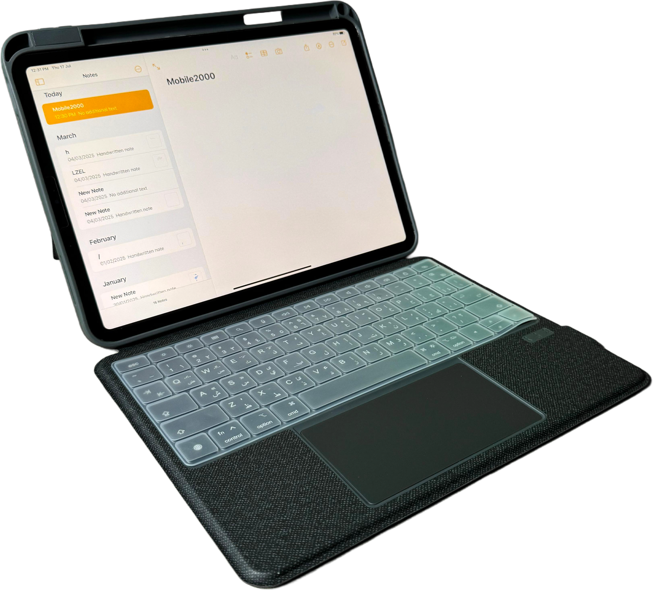 LZEL ZenKey Neura Series Smart Keyboard Case for iPad 10.9” & 11” (A16) 2025 | Black