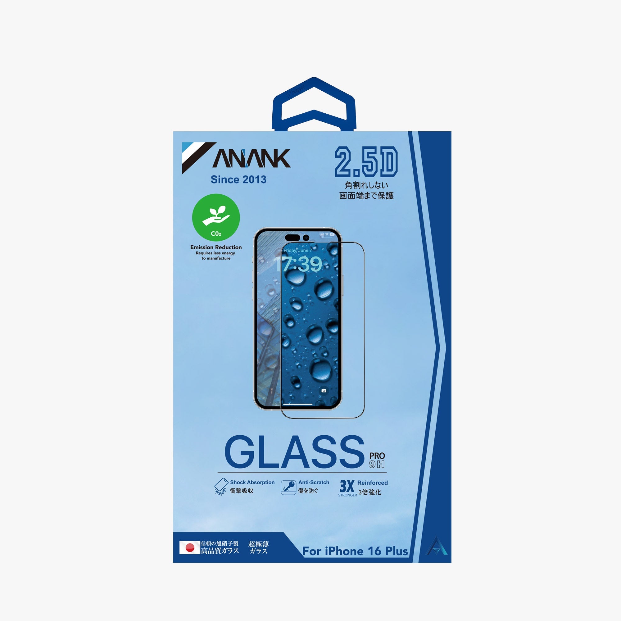 ANANK IPHONE 16 PLUS 2.5D CORNING GLASS