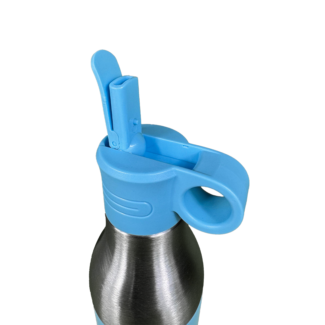 LZEL Natura Elva Vacuum Bottle Dual 400 mL + 400 mL | Sky Blue Aluminum