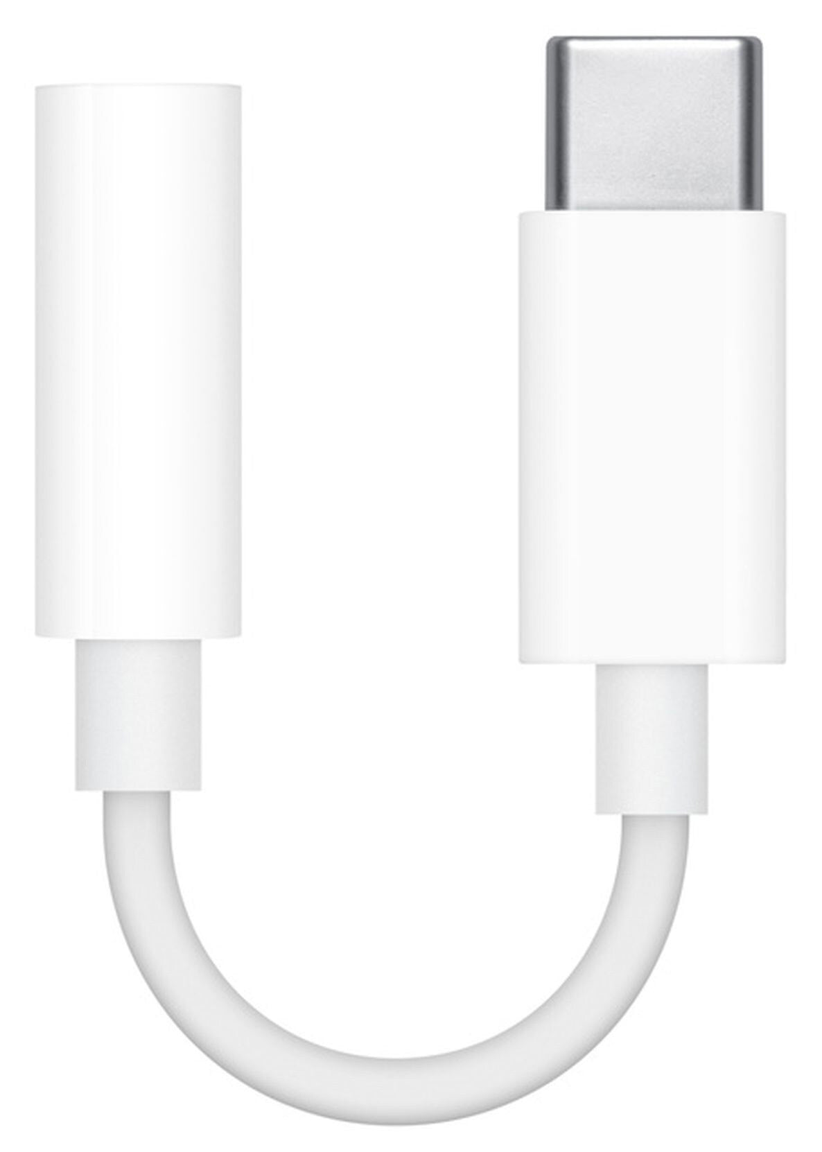 محول USB-C إلى منفذ سماعات 3.5 ملم | أبيض