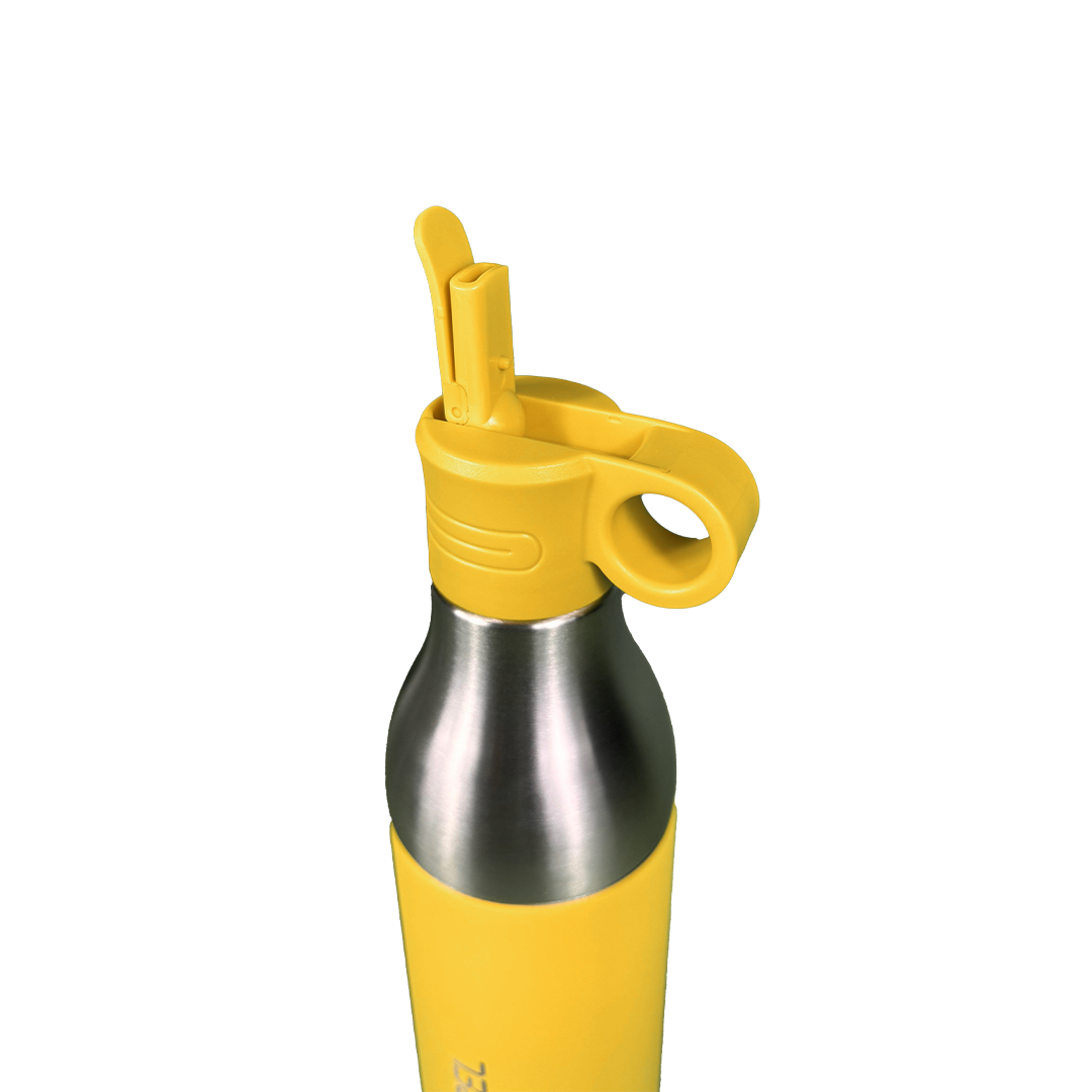 LZEL Natura Elva Vacuum Bottle Dual 400 mL + 400 mL | Yellow Aluminum