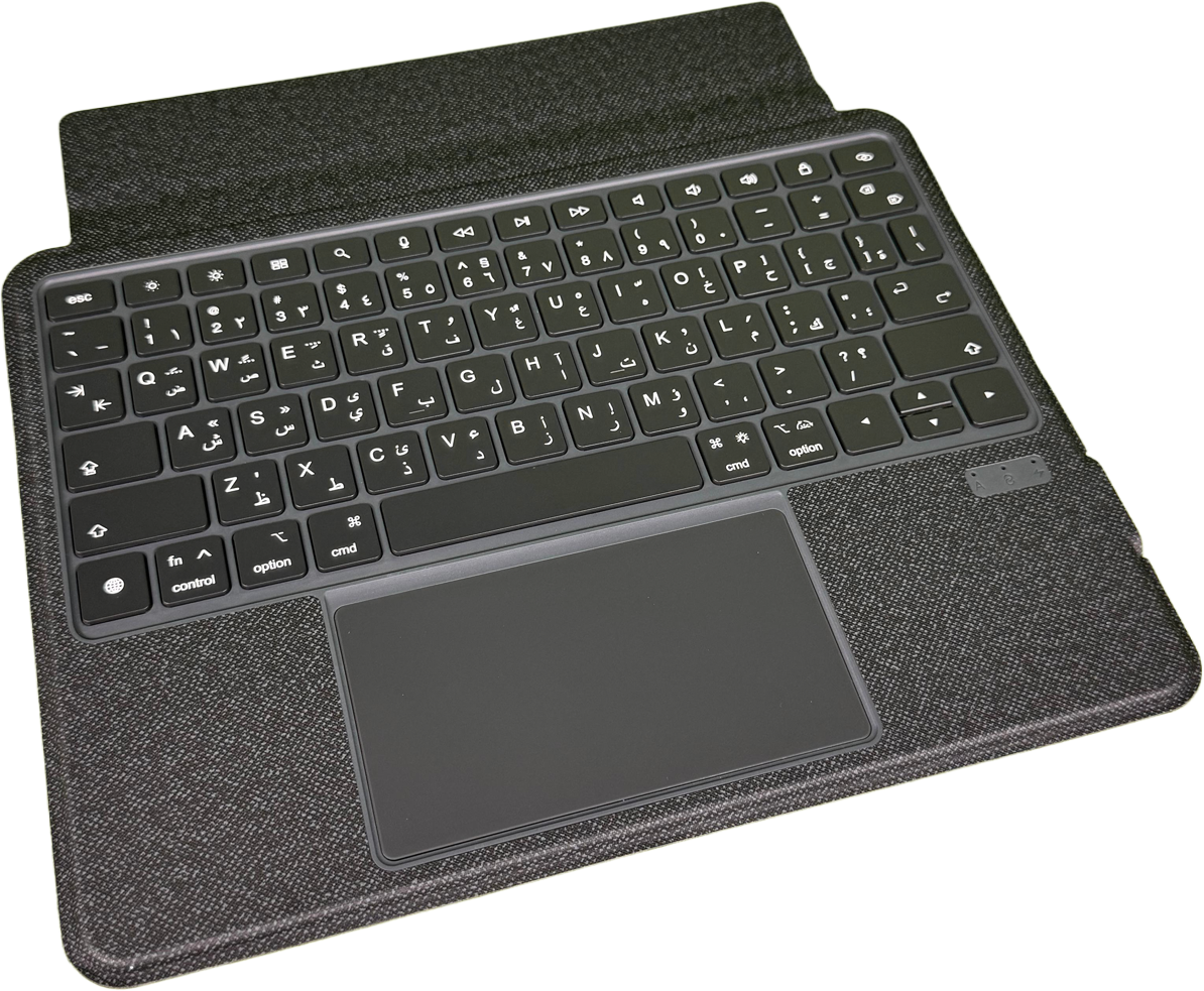LZEL ZenKey Neura Series Smart Keyboard Case for iPad 10.9” & 11” (A16) 2025 | Black