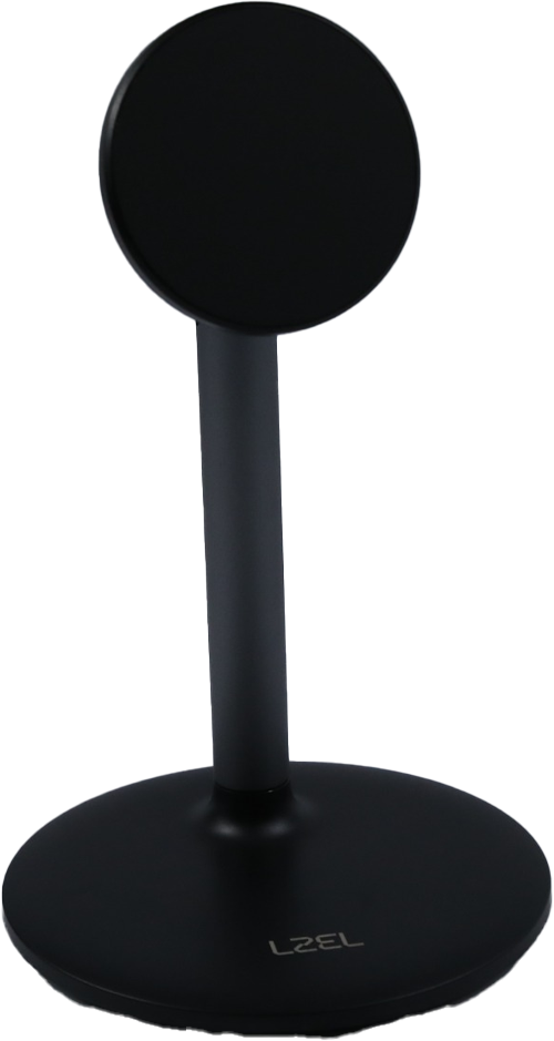 LZEL MagFusion Shield Magnetic Desktop Phone Stand|Black