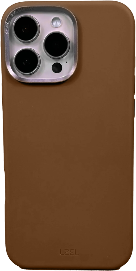 LZEL iPhone 16 Pro Max PrimeShield Silicone Case | Brown