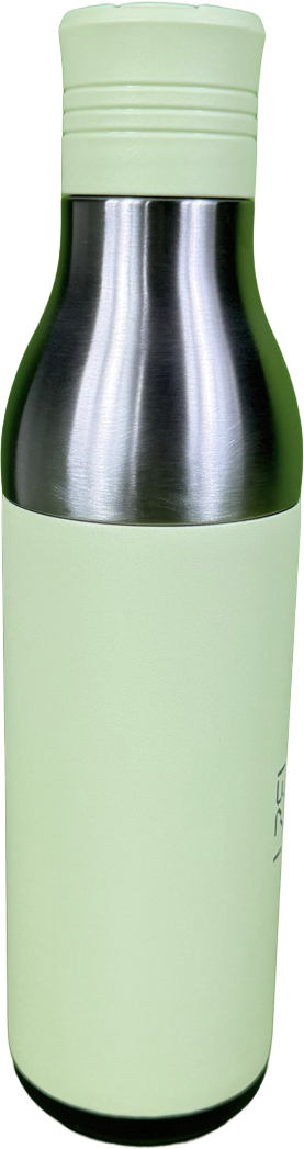 LZEL Natura Elva Vacuum Bottle Dual 400 mL + 400 mL | Green Aluminum