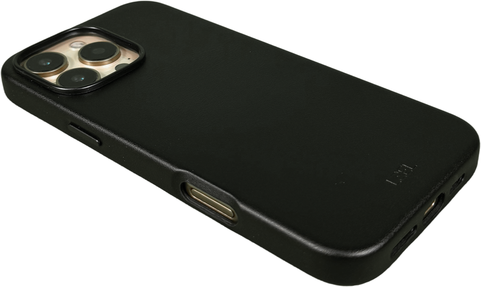 LZEL iPhone 16 Pro Max Mag Leather Elite Case | Black