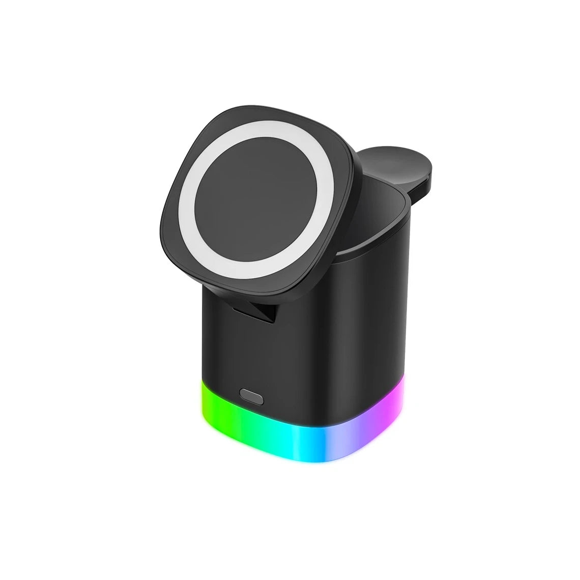 3-in-1 15W Magnetic Fast Wireless Charger for iPhone , Smart Watch and Earphones + Stand