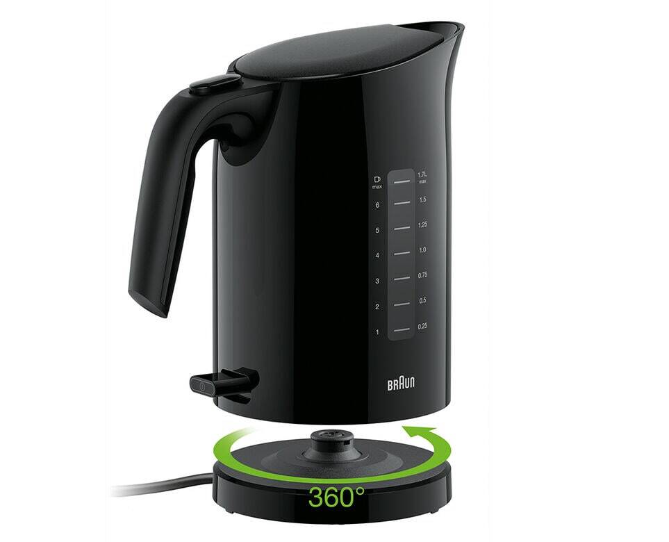 Braun PurEase Water Kettle 3000W 1.7L