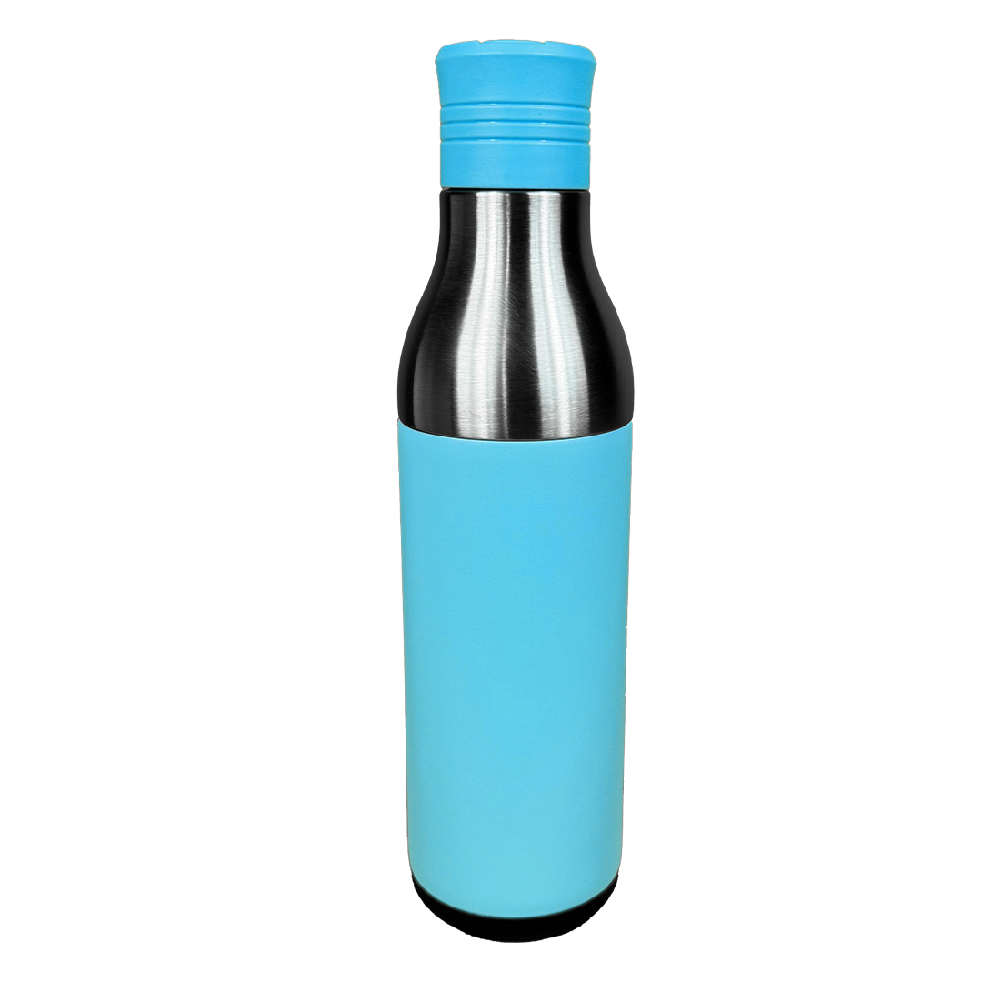 LZEL Natura Elva Vacuum Bottle Dual 400 mL + 400 mL | Sky Blue Aluminum