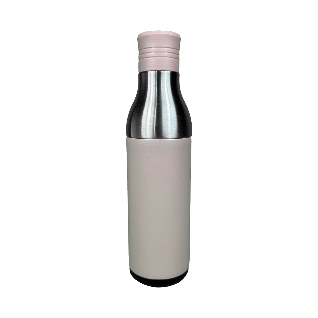 LZEL Natura Elva Vacuum Bottle Dual 400 mL + 400 mL | Milk Tea Aluminum