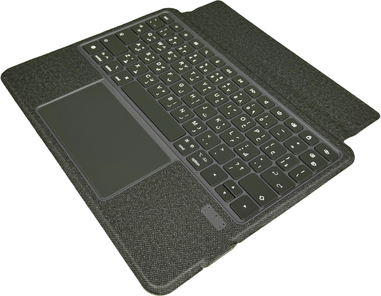 LZEL ZenKey Neura Series Smart Keyboard Case for iPad 10.9” & 11” (A16) 2025 | Black