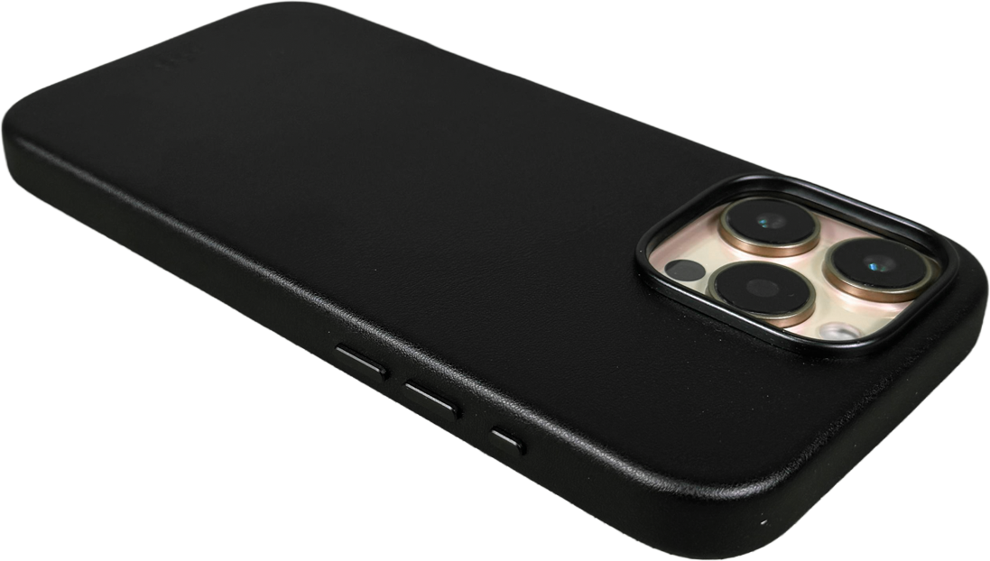 LZEL iPhone 16 Pro Max Mag Leather Elite Case | Black