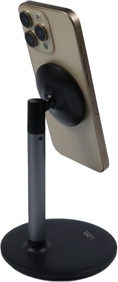 LZEL MagFusion Shield Magnetic Desktop Phone Stand|Black
