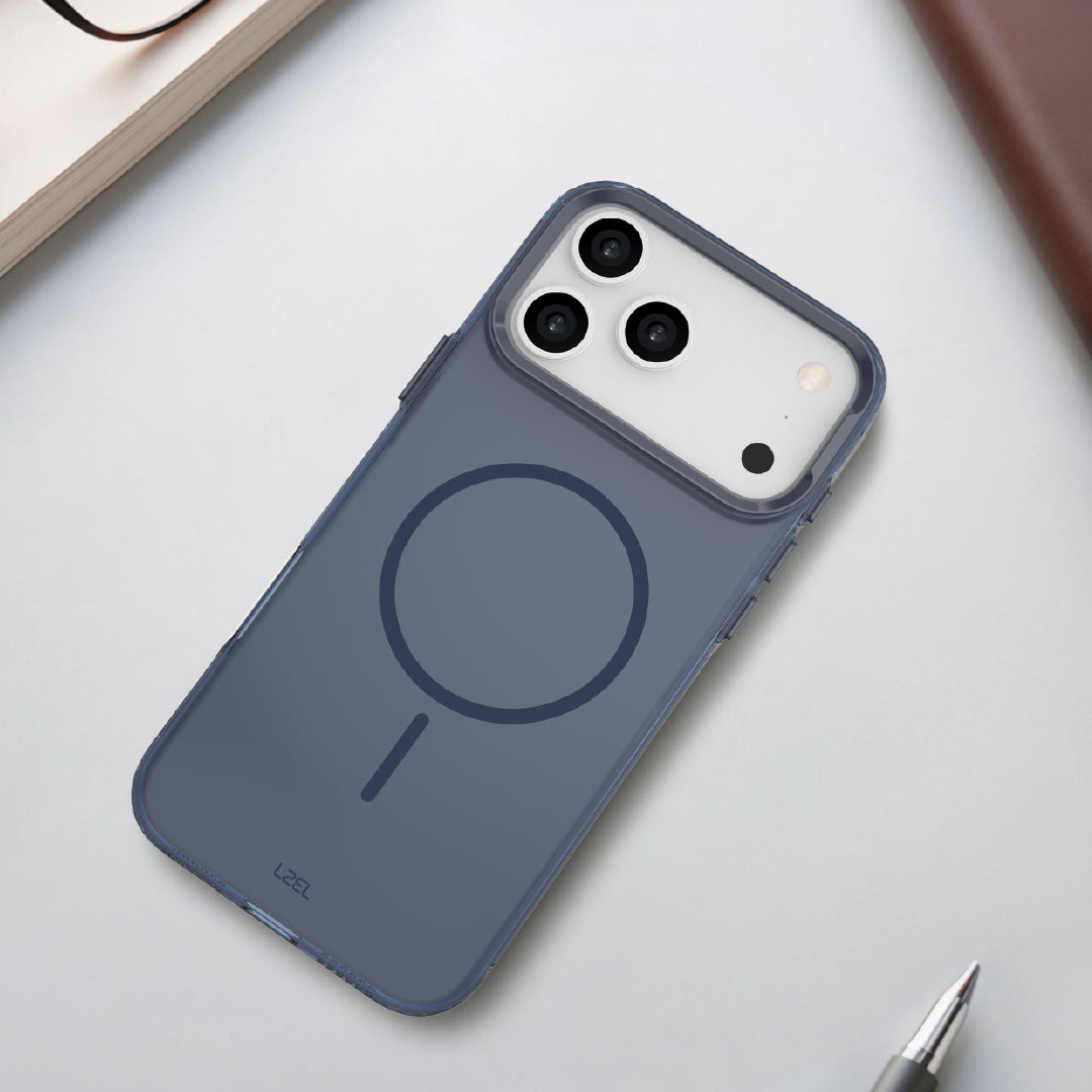 LZEL Magkryden Slim Case for iPhone 17 Pro Max | Navy Blue