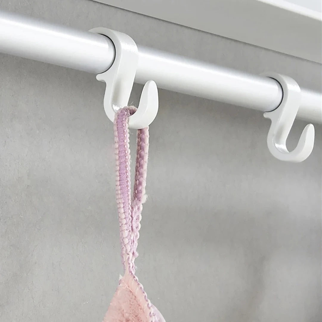 Foldable Clothes Drying Rack with 4 Hooks