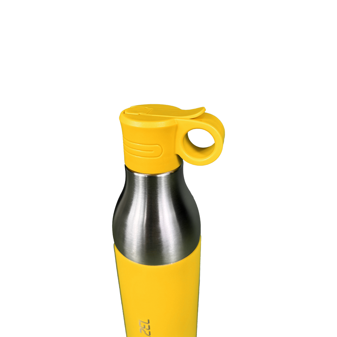LZEL Natura Elva Vacuum Bottle Dual 400 mL + 400 mL | Yellow Aluminum
