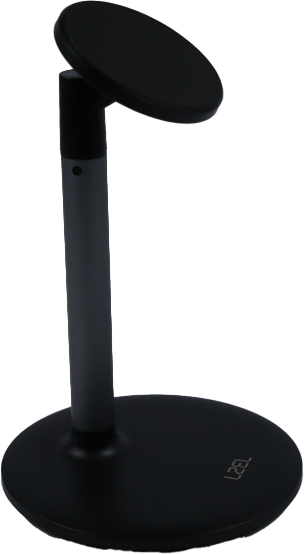 LZEL MagFusion Shield Magnetic Desktop Phone Stand|Black