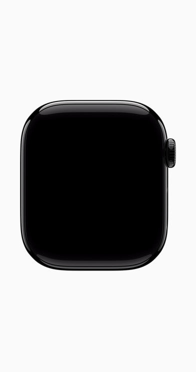 ساعة آبل واتش سيريس 10 - GPS - مقاس 42 ملم - بهيكل من الألومنيوم باللون الأسود مع سوار رياضي أسود