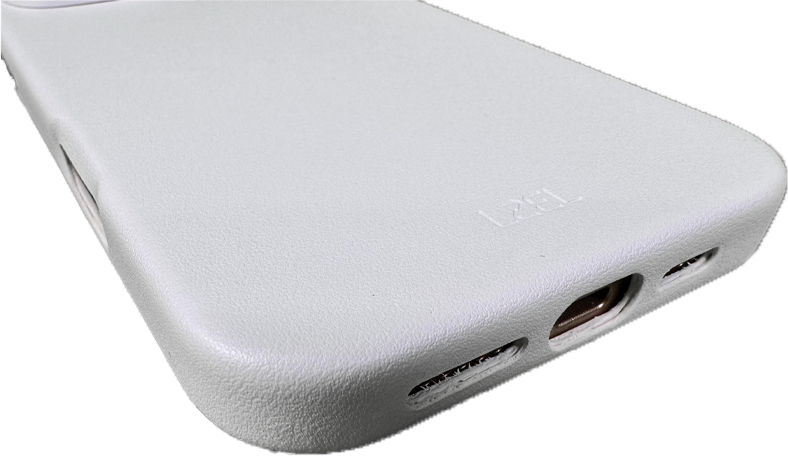 LZEL iPhone 16 Pro Max Mag Leather Elite Case |Light Gray