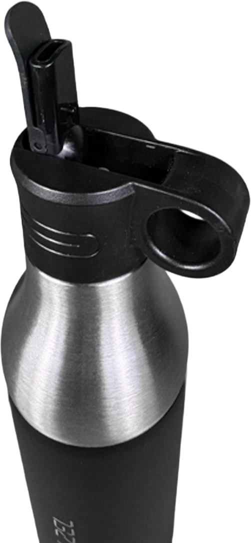LZEL Natura Elva Vacuum Bottle Dual 400 mL + 400 mL | Black Aluminum