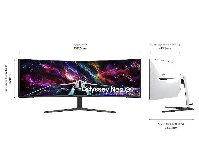سامسونج 57 بوصة كيرف Dual UHD، FreeSync Premium Pro | LS57CG952NMXUE