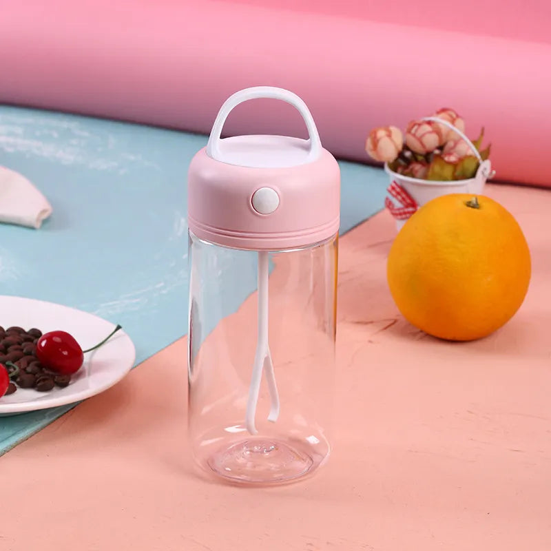 Automatic Self-Stirring Coffee Cup Smart Protein Mixing Sports Gym Water Bottle | Pink
