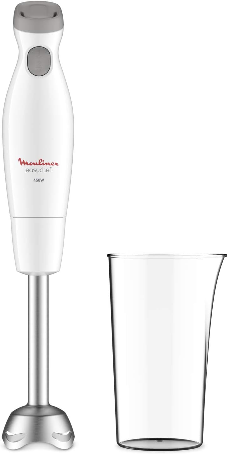 Moulinex Easychef DD4511 Hand Blender, 450 W, 2 Speed Levels, Zelkrom Blades
