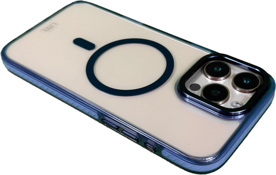 LZEL iPhone 16 Pro Armor Clear Case With MagSafe | Blue