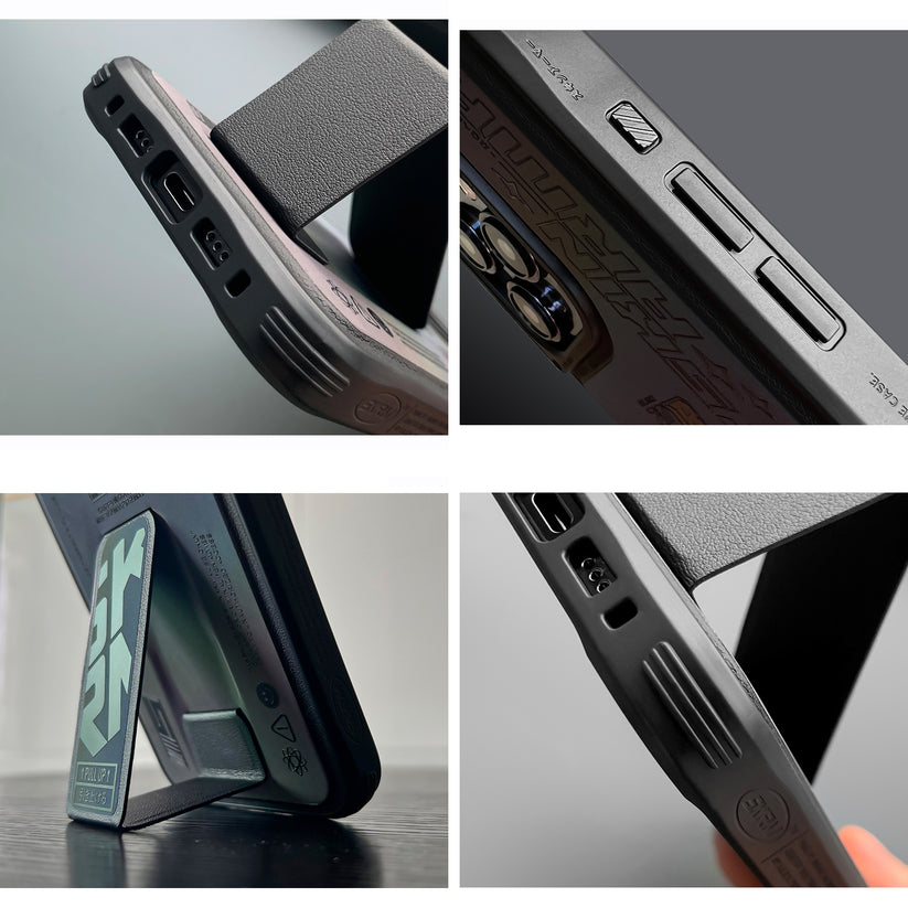 SkinArma iPhone 15 Kira Kobai Magsafe + Grip-Stand Case | Hologram