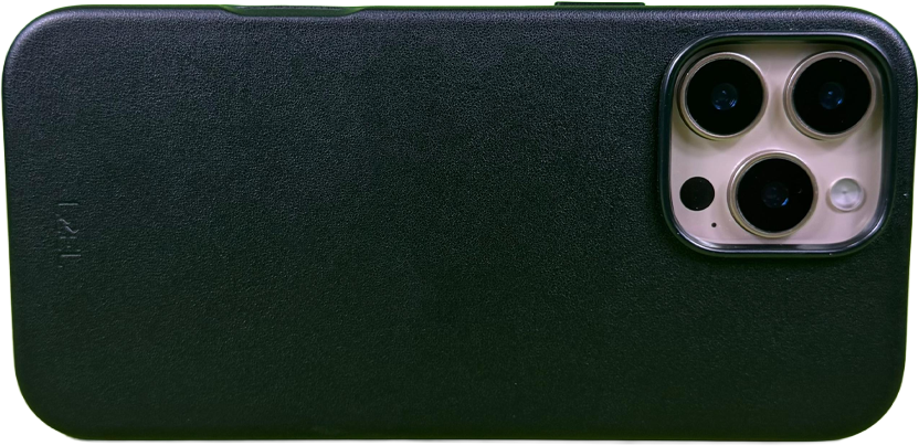 LZEL iPhone 16 Pro Max Mag Leather Elite Case | Black