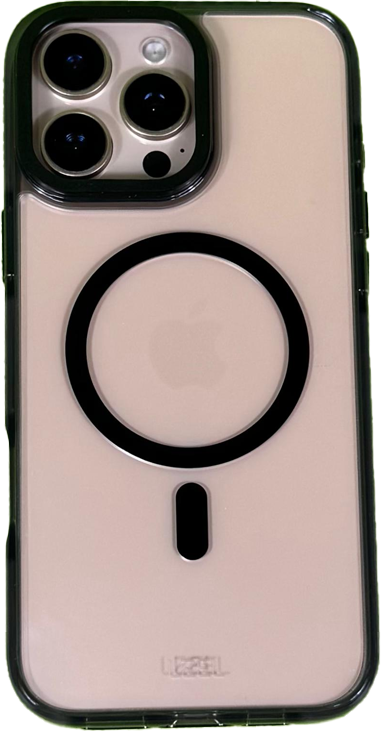 LZEL iPhone 16 Pro Armor Clear Case With MagSafe | Black