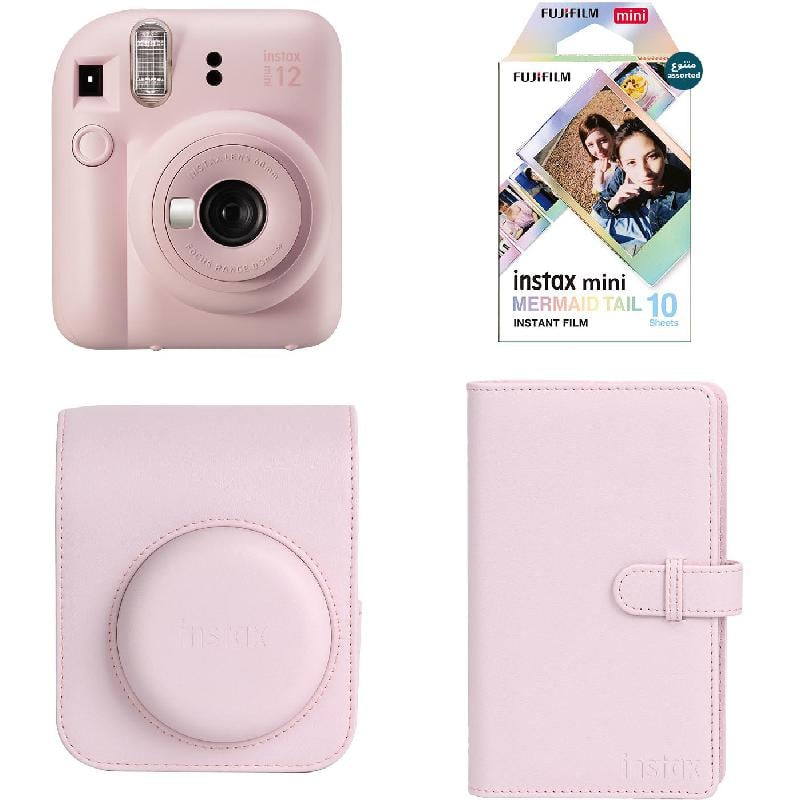 مجموعة كاميرا Instax Mini 12 من Fujifilm | وردي