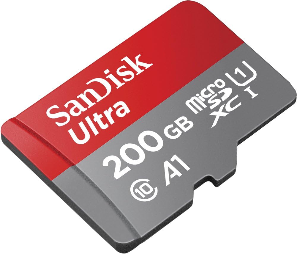 شريحة ذاكرة Ultra microSDXC بسعة 200 جيجابايت - 120 ميجابايت/ثانية من Sandisk