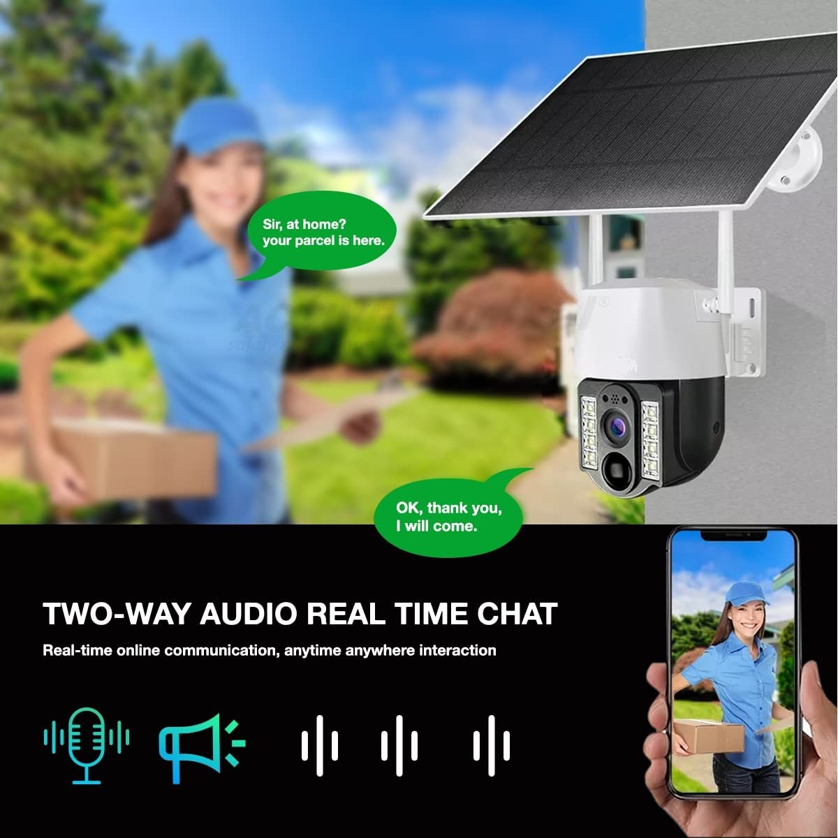 Solar Camera Wi-Fi/4G Smart Net Camera