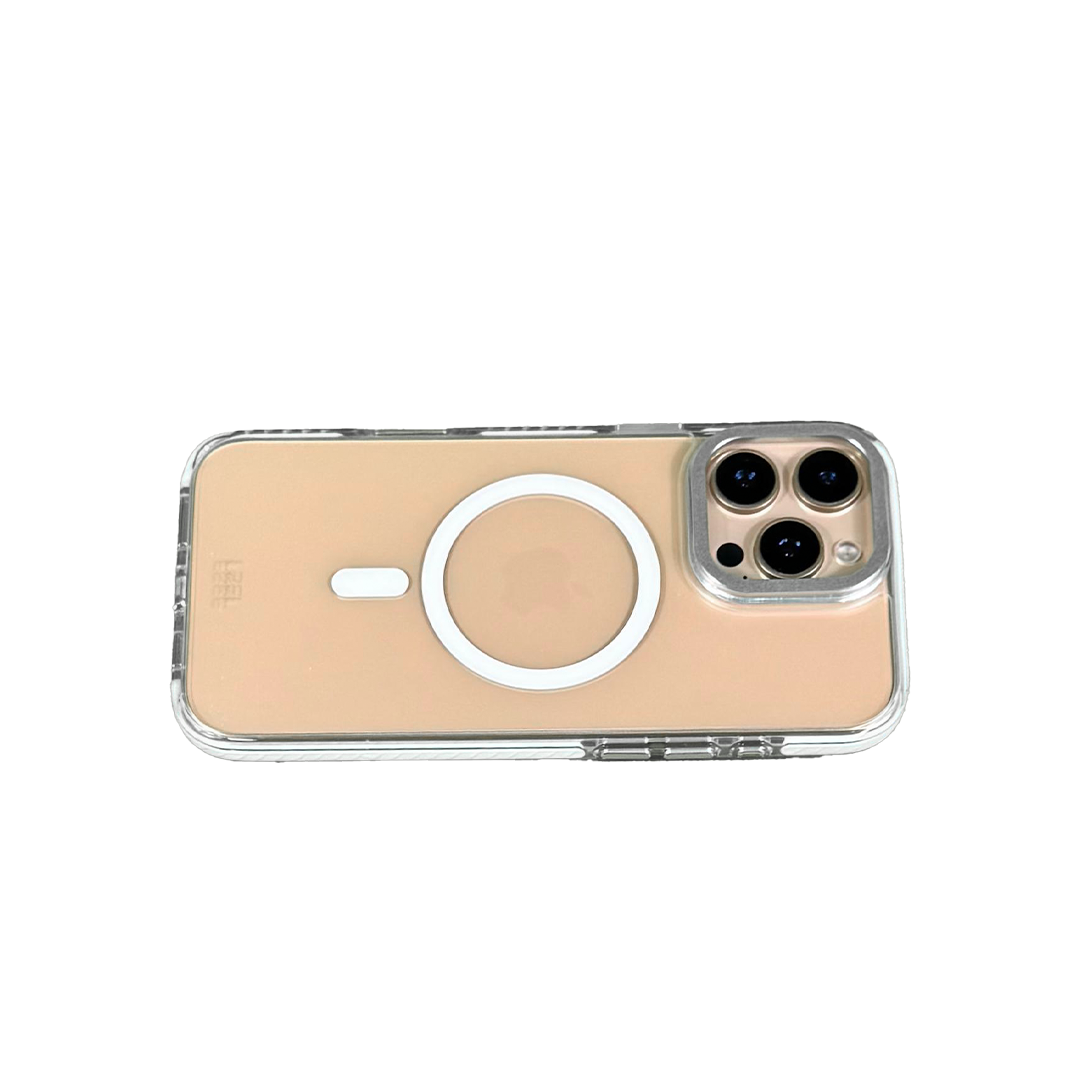 LZEL iPhone 16 Pro Max Armor Case Clear | White