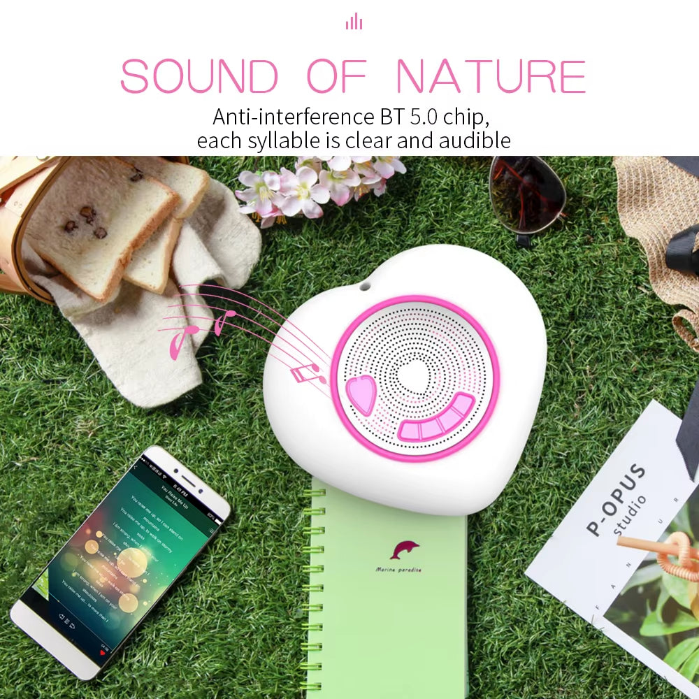 Floating IPX7 Waterproof Bluetooth Speaker with LED | Rose Madder