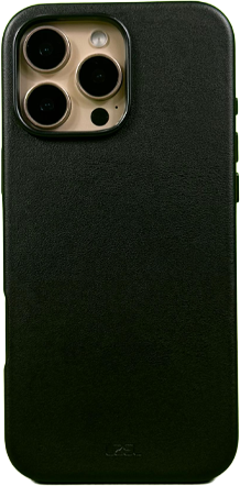 LZEL iPhone 16 Pro Max Mag Leather Elite Case | Black