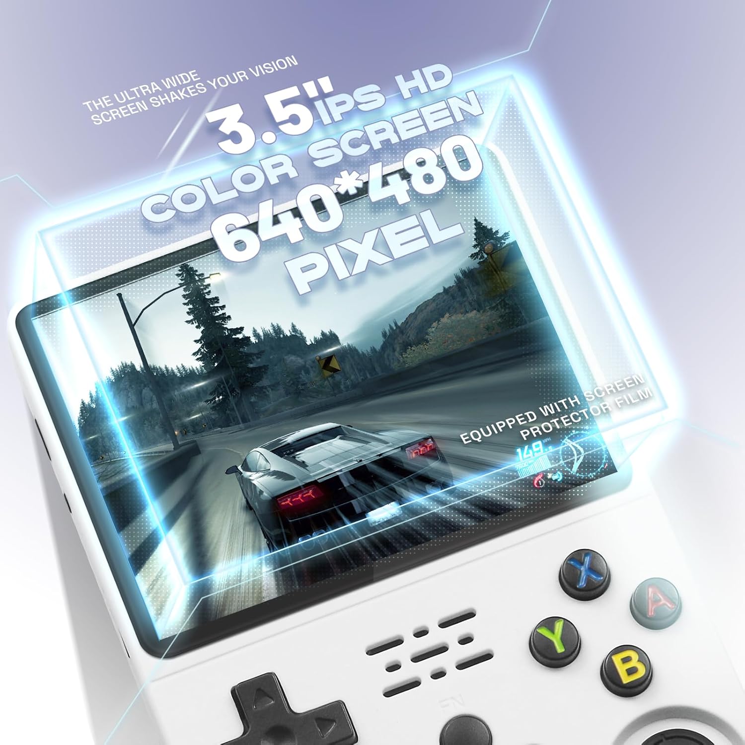 Asli Global Xretro Engine 3.5 Xretro Handheld Game Console With Linux System 128GB | White