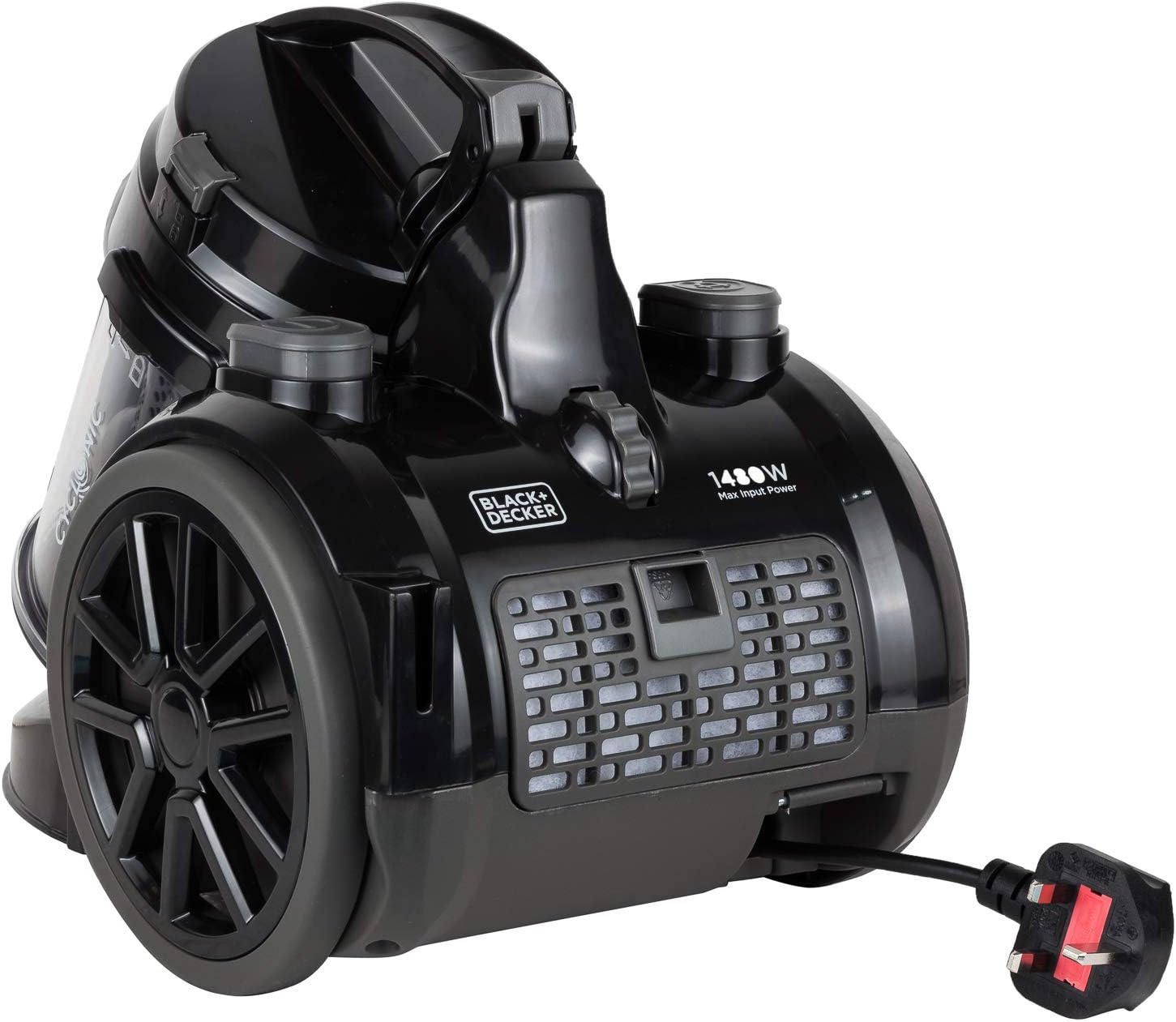 مكنسة كهربائية Black & Decker بقوة 1400 واط بدون كيس | أسود