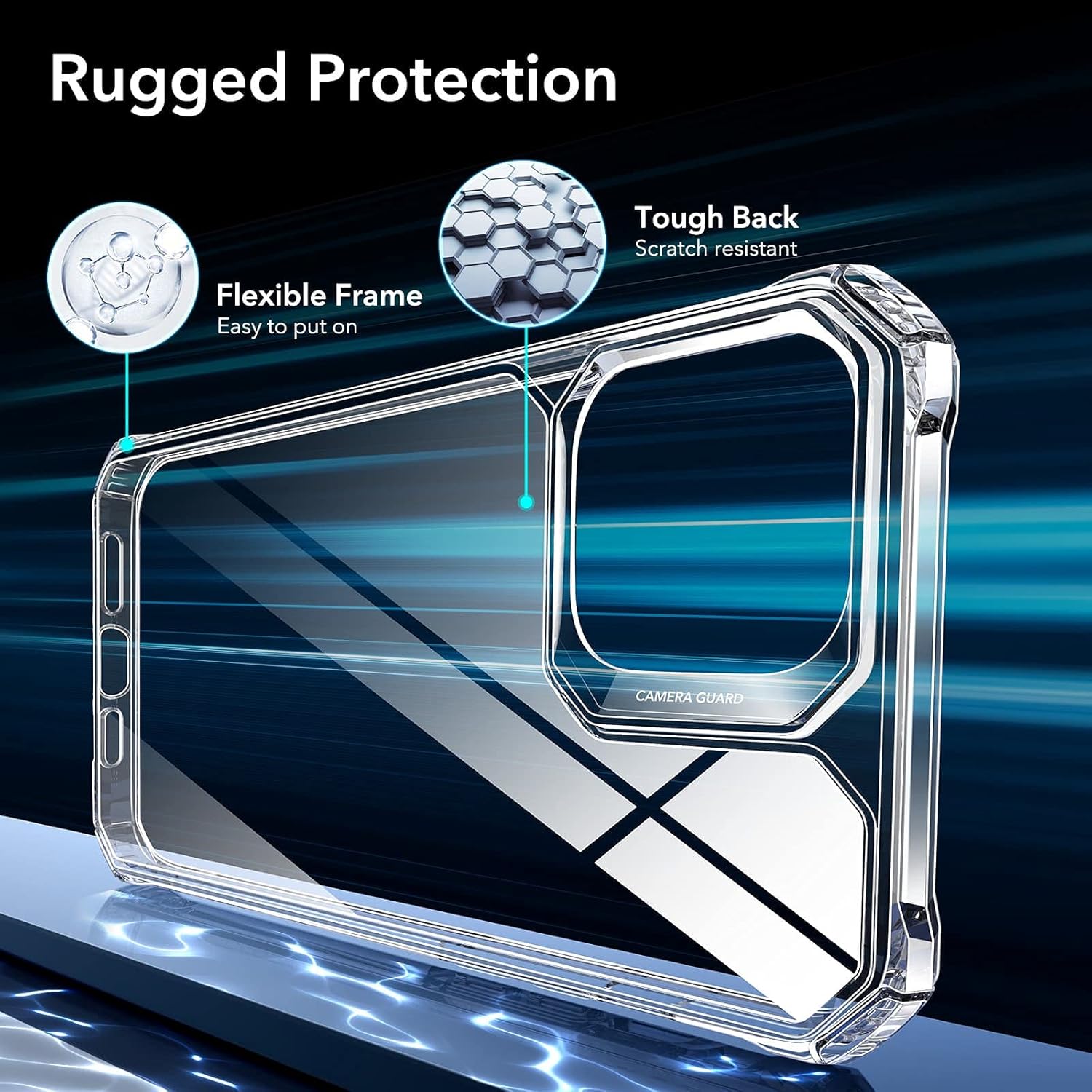 iPhone 11 Pro Max Clear Case Fashion Design Guard Drop Safety