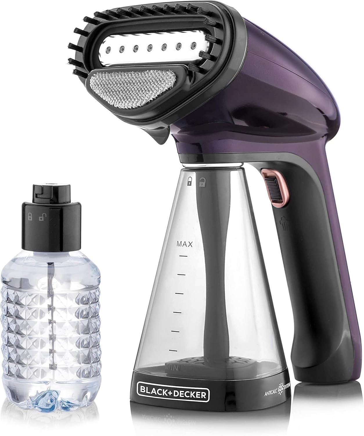 كواية ملابس HST1500-B5 من Black & Decker بخارية يدوية بقوة 1500 واط | بنفسجي