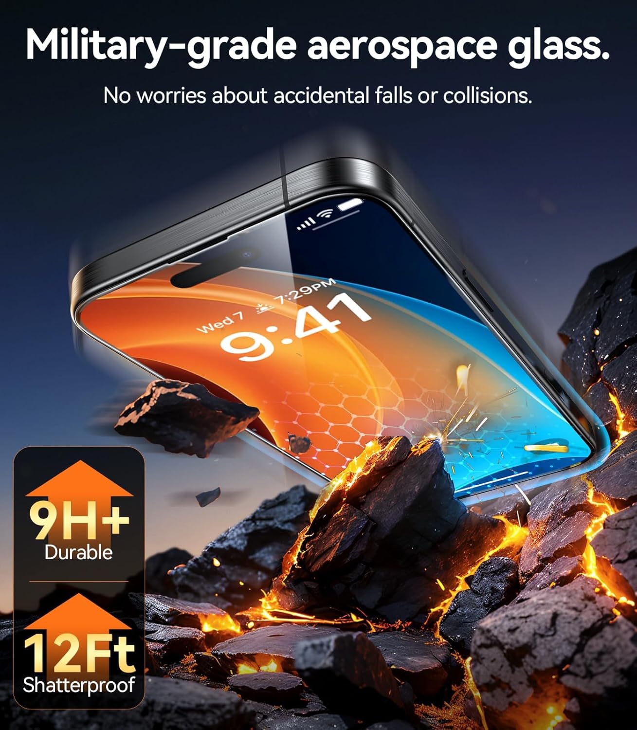 90 Percent Screen Protector Glass for iPhone 16
