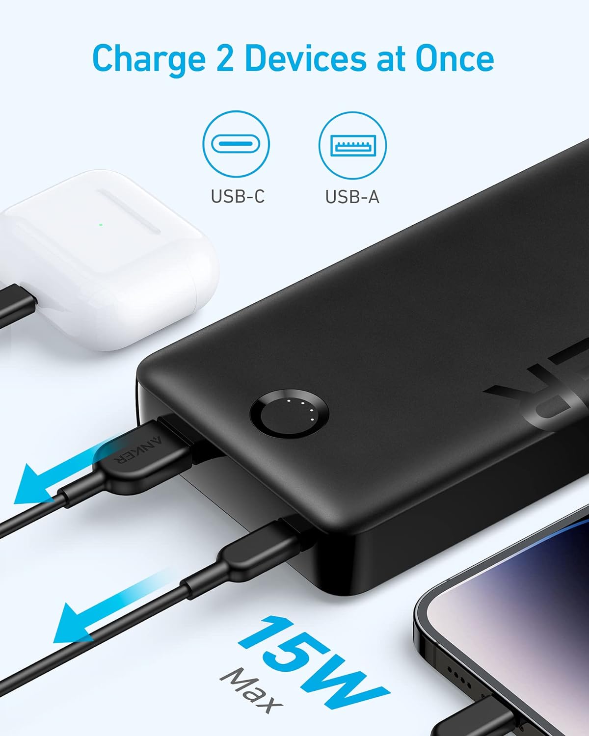 شاحن متنقل 325 PowerCore بسعة 20000 مللي أمبير