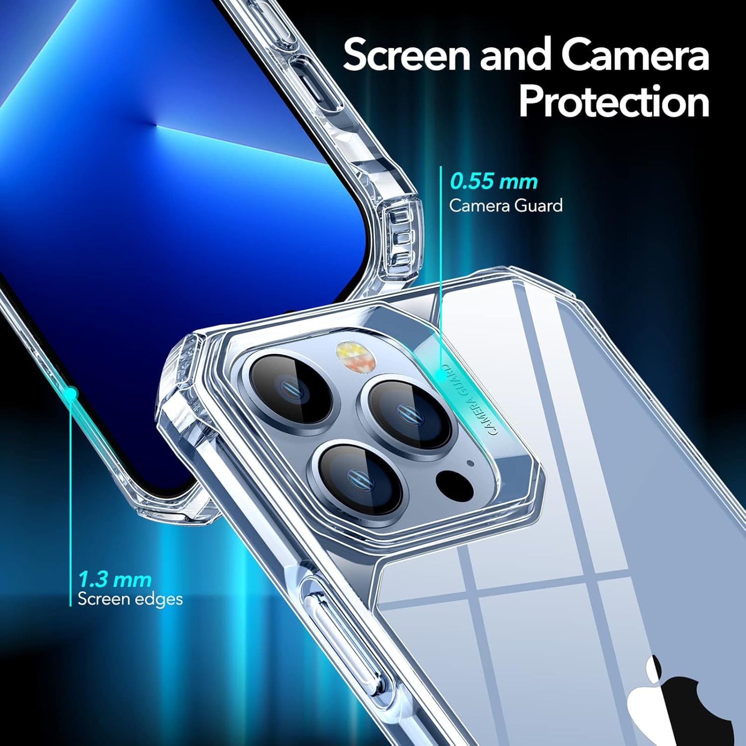 iPhone 11 Pro Max Clear Case Fashion Design Guard Drop Safety